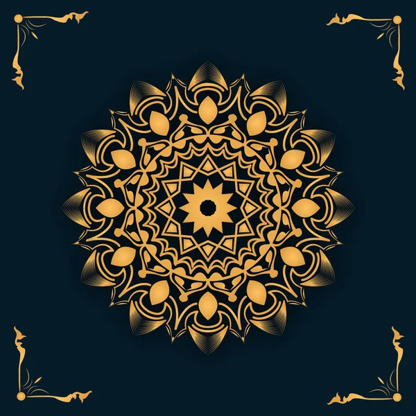 만다라만달라 고전적 요소들 손으로 이슬람 아라비아 오트만 모티프 Mandala Ornament — 스톡 사진