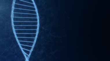 Bilimsel ve biyoteknoloji projesi için kopyalama alanı olan DNA molekül arkaplanı
