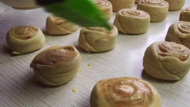 自家製の焼き菓子を作るプロセス 家での料理 — ストック動画