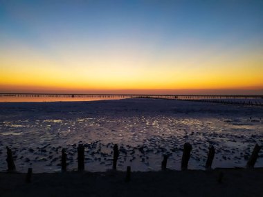 Tuz gölünde alacakaranlık 