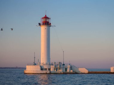 Vorontsov Deniz feneri Karadeniz kıyısındaki Odessa limanında.