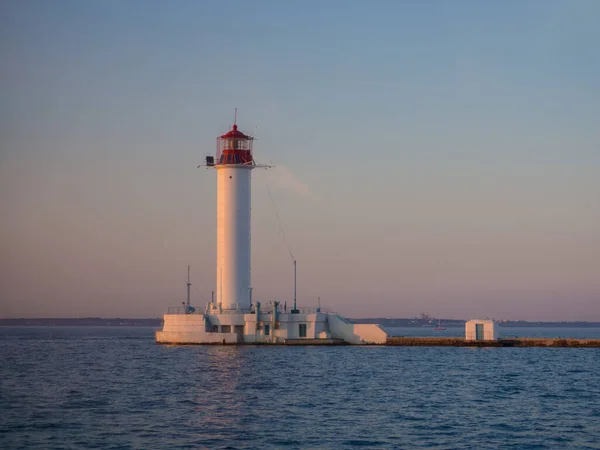 The Vorontsov Lighthouse in the Black Sea port of Odessa — Stock Photo, Image