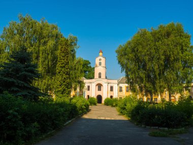 Ukrayna 'nın Volyn bölgesindeki kulesi olan eski Olyka Kalesi. Radziwill mülkü.