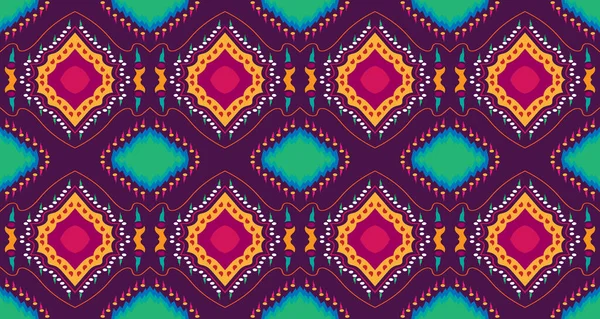 기하학이요 아즈텍 스타일의 바다없는 줄무늬 인디언 스칸디나비아 멕시코 배경을 Pattern — 스톡 벡터