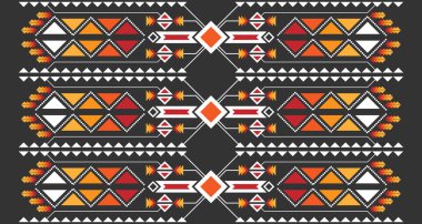 Etnik dikey dikey şekiller desen geometrik soyut EP4.Tasarım arkaplan, halı, duvar kağıdı, giysi, ambalaj, Batik, kumaş, Vektör