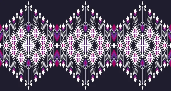 Abstract Geometric Ethnic Seamless Pattern Design Background Wallpaper Ep14 Design — Stock vektor