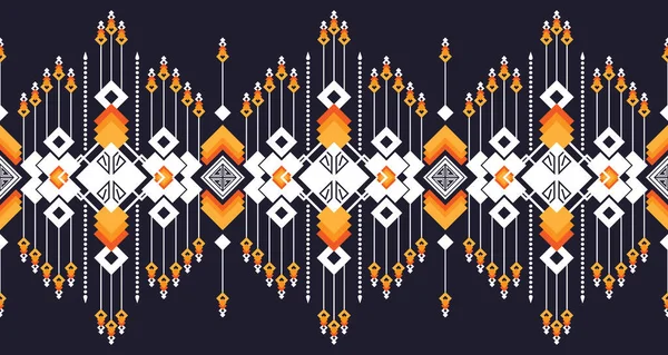 Abstrait Géométrique Sans Couture Conception Motif Ethnique Pour Fond Papier — Image vectorielle
