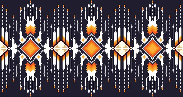 Abstrait Géométrique Sans Couture Conception Motif Ethnique Pour Fond Papier — Image vectorielle