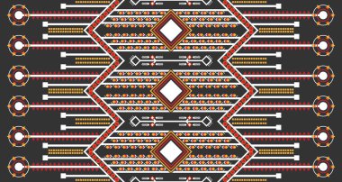 Etnik dikeysiz şekiller desen geometrik soyut EP9.Arkaplan, halı, duvar kağıdı, giysi, ambalaj, Batik, kumaş, Vektör için tasarım