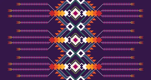民族の垂直シームレスな形状パターン幾何学的抽象Ep13背景 カーペット バティック ファブリック ベクトルのためのデザイン — ストックベクタ