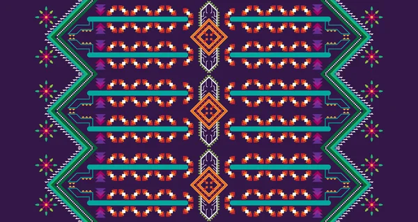 Diseño Para Fondo Alfombra Papel Pintado Ropa Envoltura Batik Tela — Vector de stock