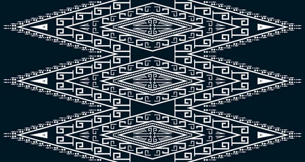 Geometric Vertical Seamless Pattern White Abstract Ethnic Design Indigenous Design — Vetor de Stock