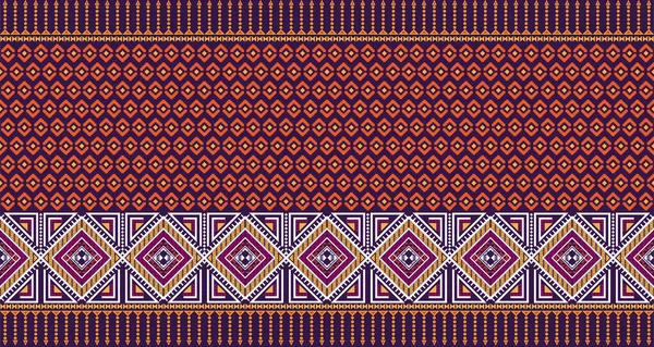 Style Asiatique Design Tribal Autochtone Motif Ethnique Carré Géométrique Conception — Image vectorielle