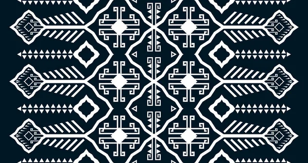 Geometrisch Verticaal Naadloos Patroon Wit Abstract Etnisch Ontwerp Inheems Design — Stockvector