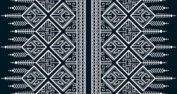 Геометрический Вертикальный Бесшовный Узор Белый Абстрактный Этнический Дизайн Коренные Design — стоковый вектор