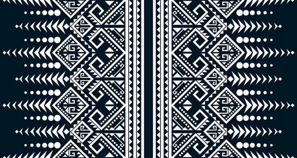 Diseño Geométrico Vertical Sin Costura Blanco Abstracto Étnico Indígena Design — Archivo Imágenes Vectoriales