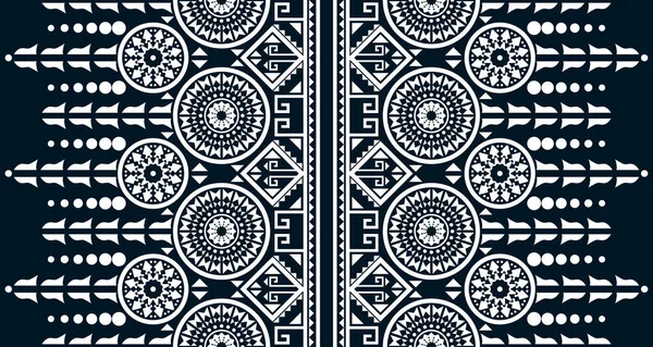 Geometric Vertical Seamless Pattern White Abstract Ethnic Design Indigenous Design — Stock vektor