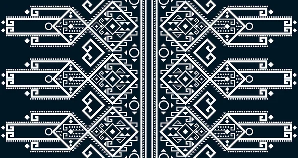 Geometric Vertical Seamless Pattern White Abstract Ethnic Design Indigenous Design — Stock vektor