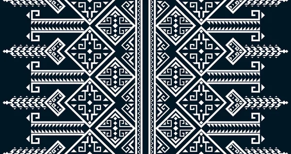 Geometric Vertical Seamless Pattern White Abstract Ethnic Design Indigenous Design — Stock vektor