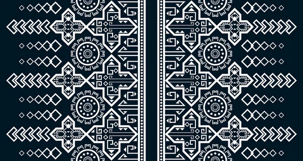 Geometric Vertical Seamless Pattern White Abstract Ethnic Design Indigenous Design — Image vectorielle