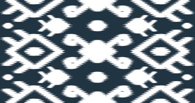 Etnik beyaz desenli kumaş taşıyıcı arka plan tasarımı. Endonezya ve diğer Asya ülkelerindeki kumaşlarda kusursuz EP8.Vintage süsleme baskısı. Kumaş ve tekstil için harika, duvar kağıdı, ambalaj için.