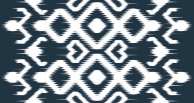 Etnik beyaz desenli kumaş taşıyıcı arka plan tasarımı. Endonezya ve diğer Asya ülkelerindeki kumaşlarda pürüzsüz EP.12.Vintage süs baskısı. Kumaş ve tekstil için harika, duvar kağıdı, ambalaj için.