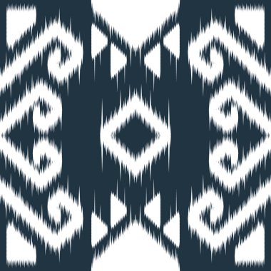 Çizgili ve sembol bohem desenli kusursuz etnik kumaş taşıyıcı kravat boyası Shibori. Arkaplan rengi değiştirilebilir. EP.52.Klasik süs baskısı.