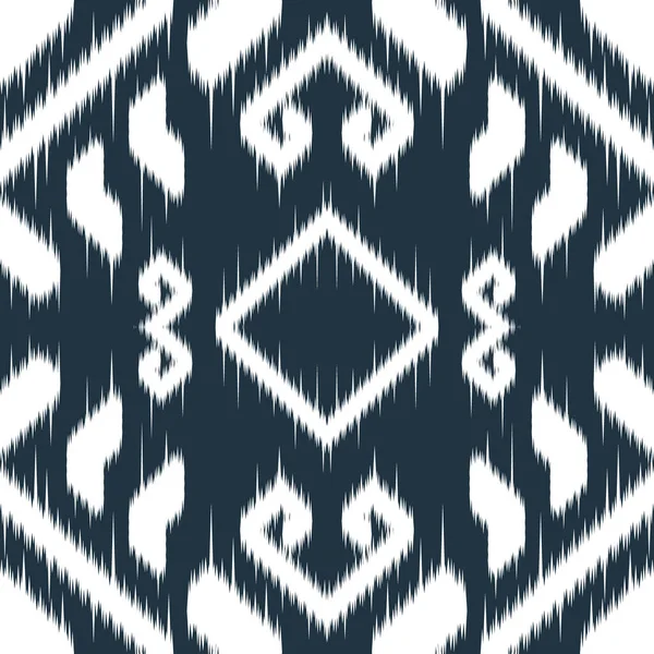Patrón Vector Tela Étnica Sin Costuras Vector Tie Dye Shibori — Archivo Imágenes Vectoriales