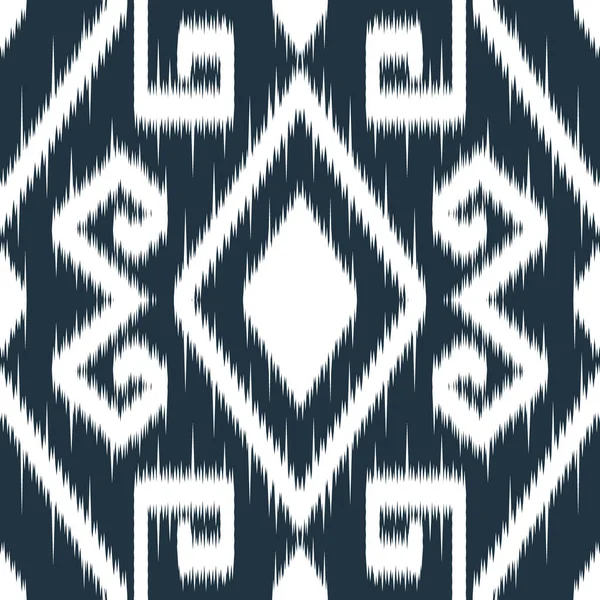 Seamless Ethnic Cloth Vector Pattern Vector Tie Dye Shibori Printed — Stok Vektör