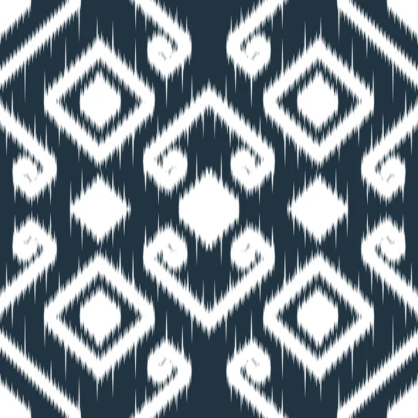 Seamless Ethnic Cloth Vector Pattern Vector Tie Dye Shibori Printed — Wektor stockowy