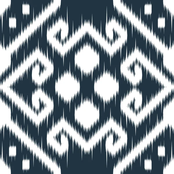 Seamless Ethnic Cloth Vector Pattern Vector Tie Dye Shibori Printed — Stok Vektör