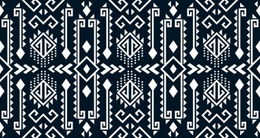 Soyut etnik geometrik baskı deseni tasarımı arka plan dokusunu siyah ve beyaz olarak tekrarlıyor. EP.20.Vintage süs baskısı. Kumaş ve tekstil için harika. Duvar kağıdı, ambalaj. Halı için tasarım.