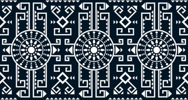 Soyut etnik geometrik baskı deseni tasarımı arka plan dokusunu siyah ve beyaz olarak tekrarlıyor. EP.22. Klasik süs baskısı. Kumaş ve tekstil için harika. Duvar kağıdı, ambalaj. Halı için tasarım.