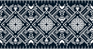 Soyut etnik geometrik baskı deseni tasarımı arka plan dokusunu siyah ve beyaz olarak tekrarlıyor. EP.45.Vintage süs baskısı. Kumaş ve tekstil için harika, duvar kağıdı, ambalaj için.