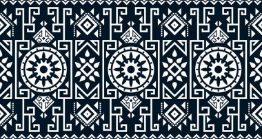 Soyut etnik geometrik baskı deseni tasarımı arka plan dokusunu siyah ve beyaz olarak tekrarlıyor. EP.46.Klasik süs baskısı. Kumaş ve tekstil için harika, duvar kağıdı, ambalaj için.