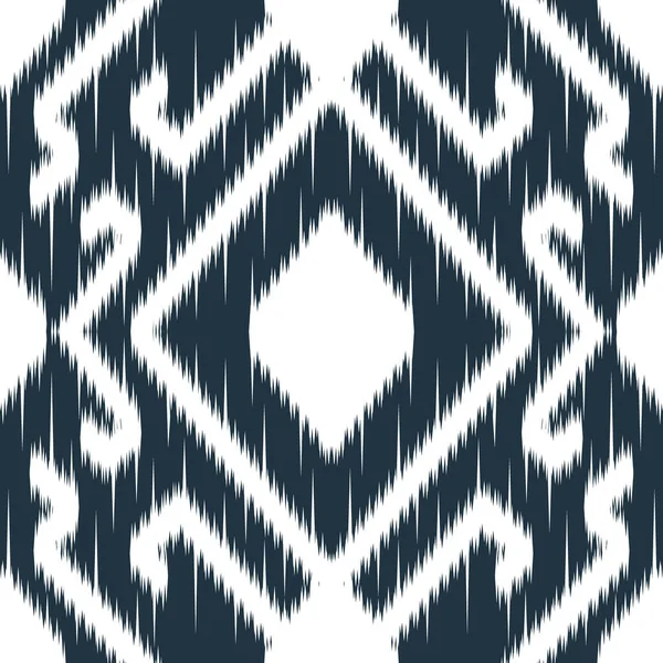 Seamless Ethnic Cloth Vector Pattern Vector Tie Dye Shibori Printed — 图库矢量图片