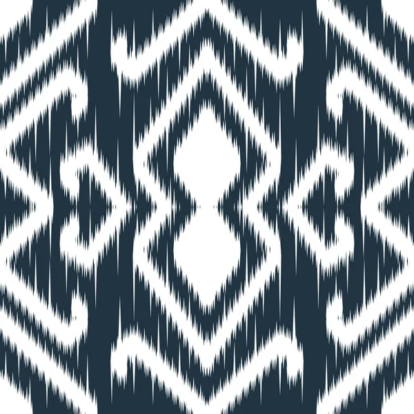 Seamless Ethnic Cloth Vector Pattern Vector Tie Dye Shibori Printed — Vetor de Stock