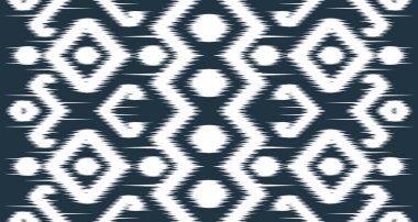Etnik beyaz desenli kumaş taşıyıcı arka plan tasarımı. Endonezya ve diğer Asya ülkelerindeki kumaşlarda kusursuz EP.15.Vintage süsleme baskısı. Kumaş ve tekstil için harika, duvar kağıdı, ambalaj için.
