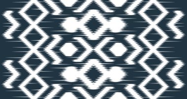 Etnik beyaz desenli kumaş taşıyıcı arka plan tasarımı. Endonezya ve diğer Asya ülkelerindeki kumaşlarda kusursuz EP.19.Vintage süsleme baskısı. Kumaş ve tekstil için harika, duvar kağıdı, ambalaj için.