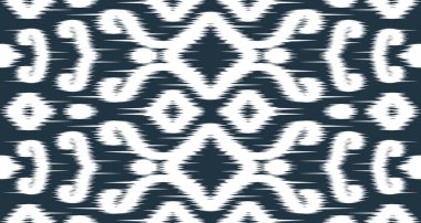 Etnik beyaz desenli kumaş taşıyıcı arka plan tasarımı. Endonezya ve diğer Asya ülkelerindeki kumaşlarda pürüzsüz EP.40.Vintage süs baskısı. Kumaş ve tekstil için harika, duvar kağıdı, ambalaj için.