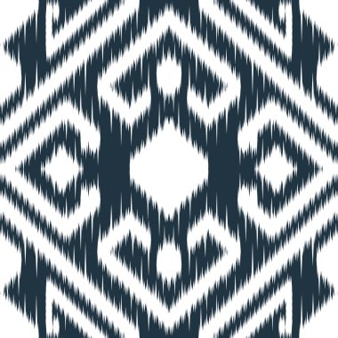 Çizgili ve sembol bohem desenli kusursuz etnik kumaş taşıyıcı kravat boyası Shibori. Arkaplan rengi değiştirilebilir. EP.88.Vintage süsleme baskısı