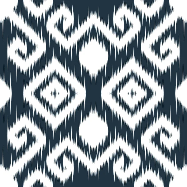 Seamless Ethnic Cloth Vector Pattern Vector Tie Dye Shibori Printed — Stock Vector