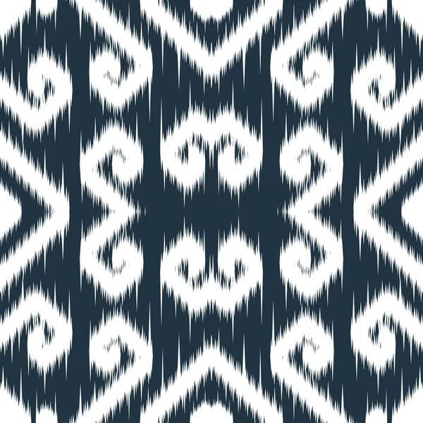 Seamless Ethnic Cloth Vector Pattern Vector Tie Dye Shibori Printed — Image vectorielle