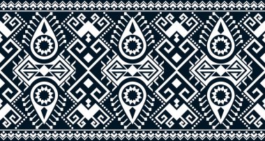 Abstract ethnic geometric print pattern design repeating background texture in black and white. EP.71.Vintage ornament print. Great for fabric and textile, wallpaper, packaging