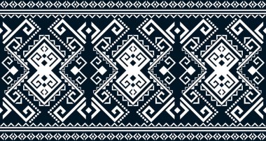 Abstract ethnic geometric print pattern design repeating background texture in black and white. EP.74.Vintage ornament print. Great for fabric and textile, wallpaper, packaging
