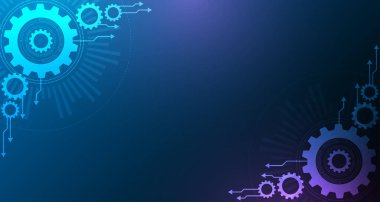 Geomatics Technology Abstract gear model drives the electronic network of the future.digital data background EP.8.hi-tech communication concept innovation vector illustration background 