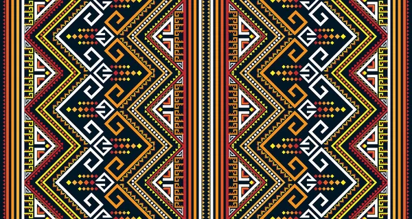 Abstract Geometrisch Verticaal Naadloos Patroon Ontwerp Inheemse Zwarte Achtergrond Vintage Stockvector