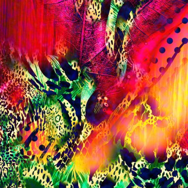 Tekstil moda baskıları, modern tasarımlar