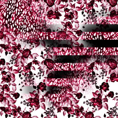 Tekstil moda baskıları, modern tasarımlar