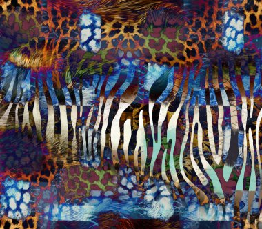 modern karışık baskı deseni, tekstil tasarımı